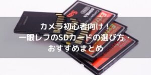 【カメラ初心者向け】一眼レフ用のメモリーカードの選び方・おすすめまとめ【違いを解説】