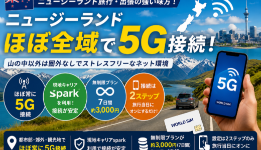 【レビュー】WORLD SIMはニュージーランドでつかえる？実際に現地で使用してみた